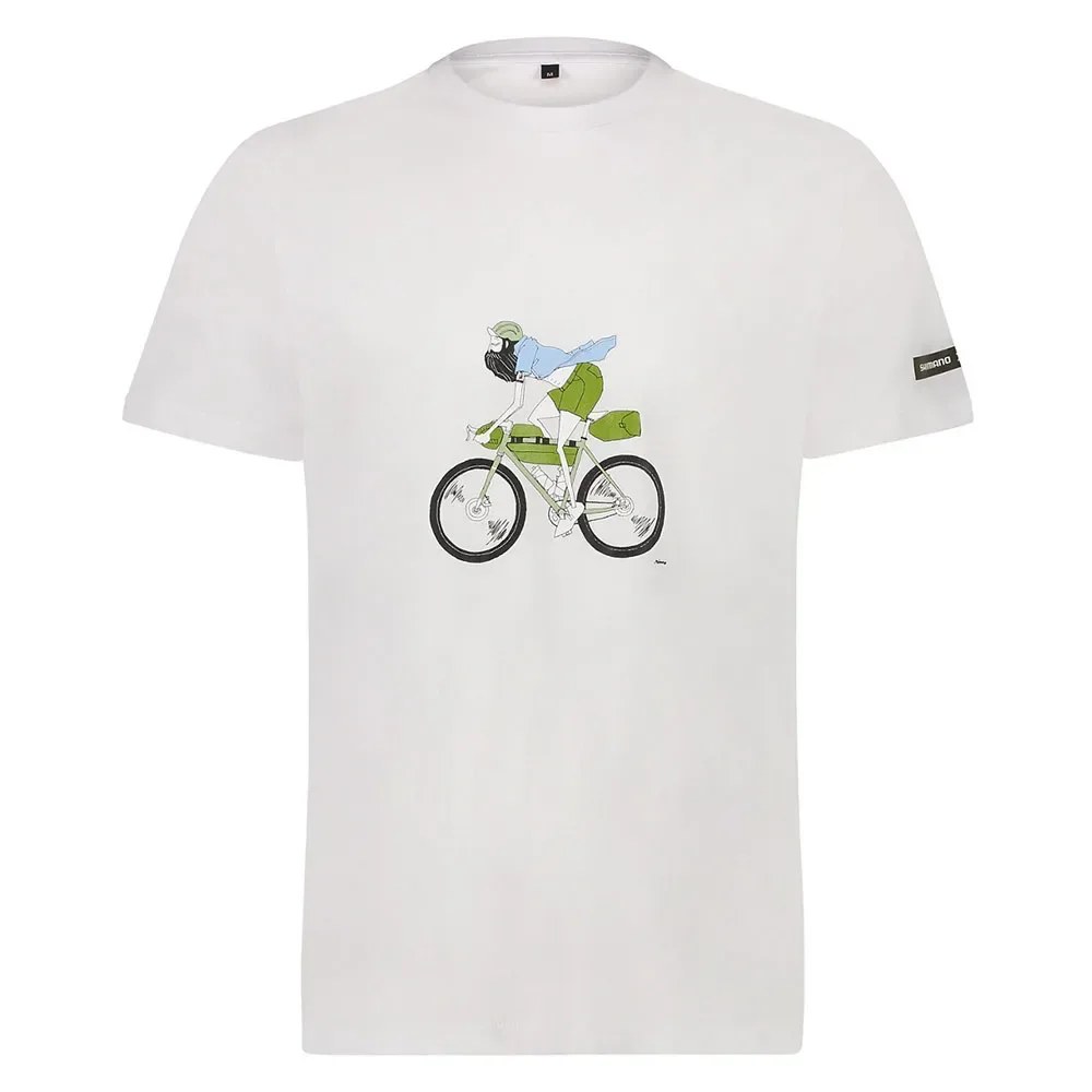 Maglietta A Maniche Corte Sentiero Ltd White - Shimano - FashionsVida