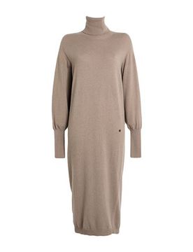 Midi-Kleid Damen Maulwurfsgrau 36 Damen