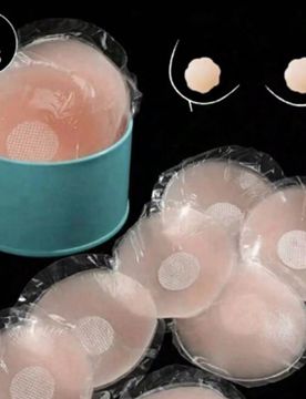 Piezas Cubrepezones de silicona reutilizables para mujer, pétalos de pecho, sujetador invisible, adhesivos para sujetador, almohadillas de relleno, p