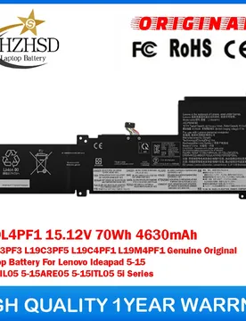 L19L4PF1 15.12V 70Wh 4630mAh L19C3PF5/4PF1 L19D3PF3 L19M4PF1 Genuine Original Laptop Battery For Lenovo Ideapad 5-15 5-15IIL05 - Aliexpress - FashionsVida