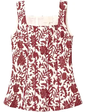 Top estilo corset de tirantes con lino de mujer - The-Are - FashionsVida