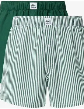 Pack de hombre de 2 Boxers de tela de popelín de algodón - Lacoste - FashionsVida