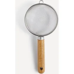 Colador con mango de madera de acacia