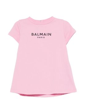 Kids Logo Print Cotton Set of Two Mini Dresses