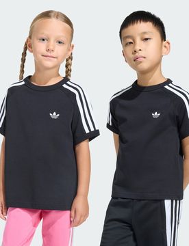 Adidas 3-STRIPES TEE 4-5A Black