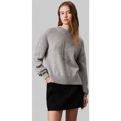 Jersey Mujer cuello alto con monograma