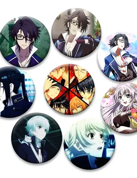 Anime K Brooches Round Cartoon Pins for Backpack Accessorie Isana Yashiro,Fushimi Saruhiko,Neko,Yatogami Kuroh,Suoh Mikoto Badge - Aliexpress - FashionsVida