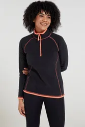 Women's Montana Sweater Breathable Microfleece Layer in Jet Black Size: 4 - Jet Black - Size: 4