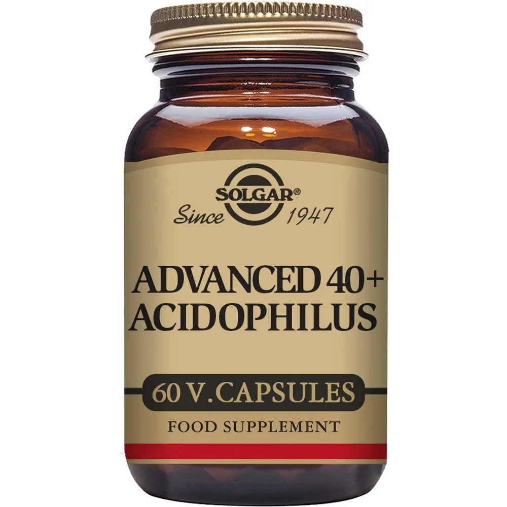 Cápsulas vegetales 40 Plus Acidophilus Avanzado - SOLGAR - FashionsVida