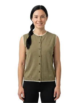 Gilet Maia Bleached Olive / Cloud L