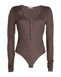 Bodysuit Damen Schokobraun M Damen