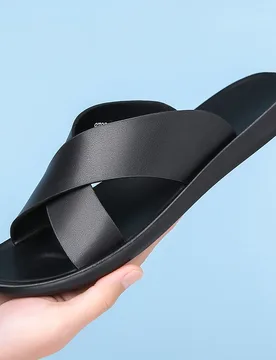 Summer Fashion Men Beach Sandals Men Casual Comfortable Anti-slip Business Brand One-shoulder Sandals Sizes 38-48 Men Slipper - Aliexpress - FashionsVida