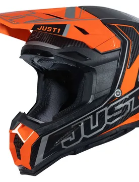 Casco Moto Cross Enduro in Carbonio J22 Carbon Fluo Ar taglia XS - JUST1 - FashionsVida