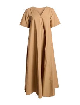 Vestido midi Mujer Camel 34,36 Mujer