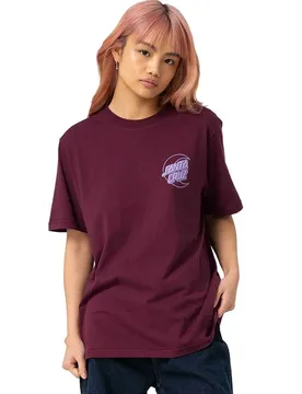 T-shirt à Manches Courtes Imprint Moon Dot Dark Cherry S