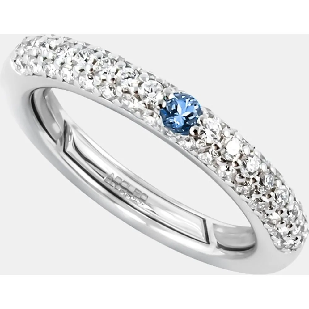 Anillo Pop de oro, diamantes y zafiro - Adolfo Courrier - FashionsVida