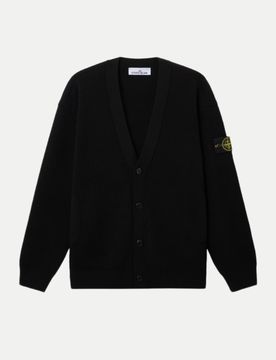 Cardigan aus Schurwolle Schwarz M