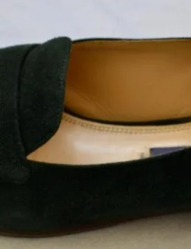 Collection green suede loafers - Ralph Lauren - FashionsVida