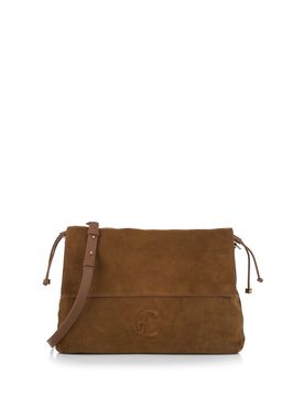 Borsa in pelle scamosciata CUOIO U