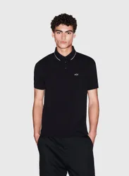 POLO CON LOGO E PIPING M
