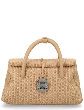 Postina Woven Stud Leather Tote Bag