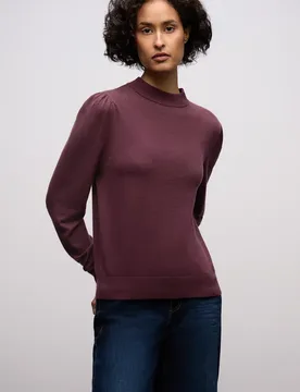 Kuscheliger Basic Pullover female Rot - Street One - FashionsVida
