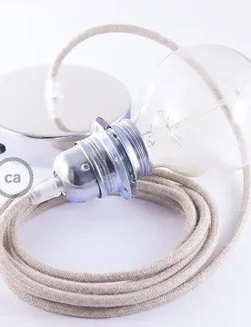 Cables Lampe Suspendue Pendel Pour Abat-jour Rd61 Lozenge 2 M Ancient Pink / Chrome Plated One Size - Creative - FashionsVida