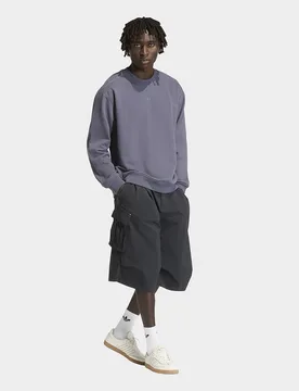 Mens Felpa Premium Essentials Crew - Grigio, grigio grigio Uomo taglia S - Adidas - FashionsVida