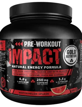 Impact Pré-entraînement Melon D´eau 400gr - Gold Nutrition - FashionsVida