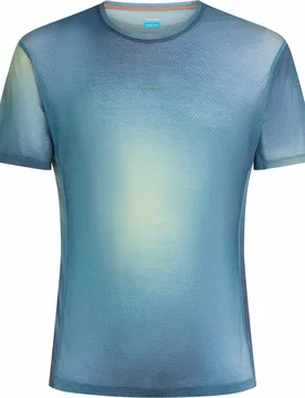T-shirt ultra-léger et respirant - M Merino Blend 75 Cool-Lite Featherlight SS Crewe Atlantis Flint Blue Seaglass - Taille L - Icebreaker - FashionsVida