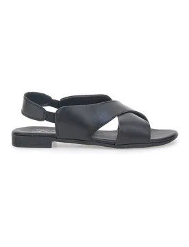 Sandali Flat Neri In Vera Pelle 225435 36 - PITTARELLO LOOK - FashionsVida