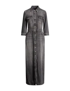 Maxi-Kleid Damen Braungrau 36 Damen - Allsaints - FashionsVida
