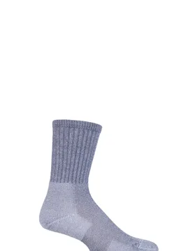 Pair Grey Ultra Light Hiker Crew Socks Unisex 2.5-4.5 Unisex - - Grey - Size: 2.5-4.5 Unisex - Thorlos - FashionsVida