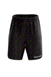 Unisex Sprinkle Of Joy Black Fitness Shorts - - Size: XXL