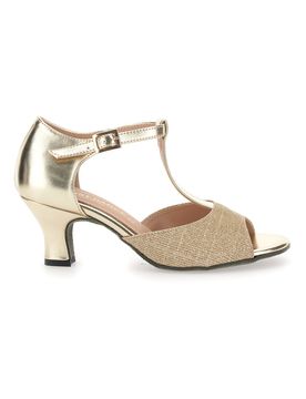Scarpe Da Ballo Oro Con Suola In Pelle 182 50 36