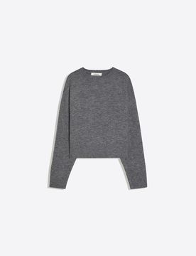 Bershka Pull Col Rond Femme Xl Gris