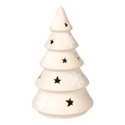 LED-Deko "Winter-Tanne" beige