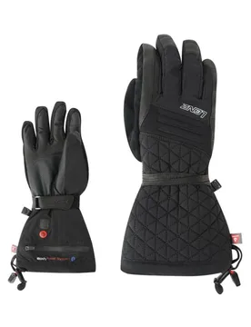 Beheizbare PrimaLoft® Handschuhe Heat Glove 6.0 Finger Cap Women Noir für Damen Größe L schwarz - Lenz - FashionsVida
