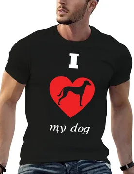 Saluki - I Love My Dog T-Shirt Casual Graphic Print Tee - Aliexpress - FashionsVida