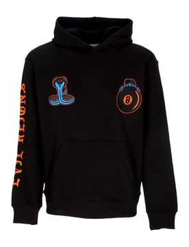 Felpa Leggera Cappuccio Uomo Eight Ball Hoodie Black