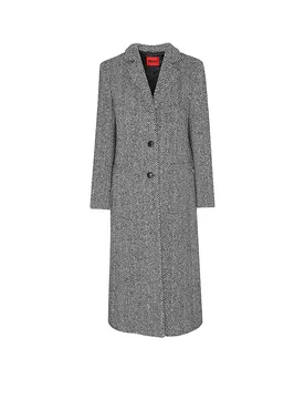 Hugo Abrigo de lana MOJENI gris 36 - Hugo Boss - FashionsVida