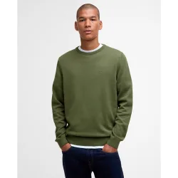 Jersey de hombre liso y cuello redondo