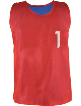 Gilet D´entraînement Réversible 1-10 10 Unités Red / Blue M male