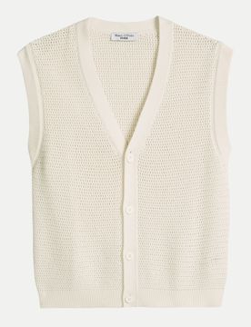 Marc O' Polo Pullunder Cardigan Weiß L