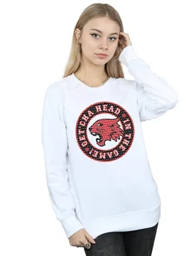 Women's High School Musical The Musical Head In The Game Sweatshirt in White Size: Medium - White - Size: M - Disney - FashionsVida