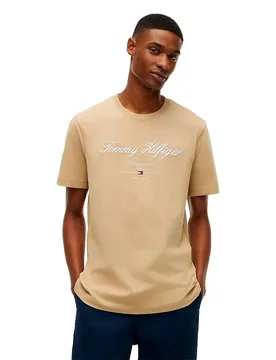 Maglietta A Maniche Corte Script Logo Batique Khaki L