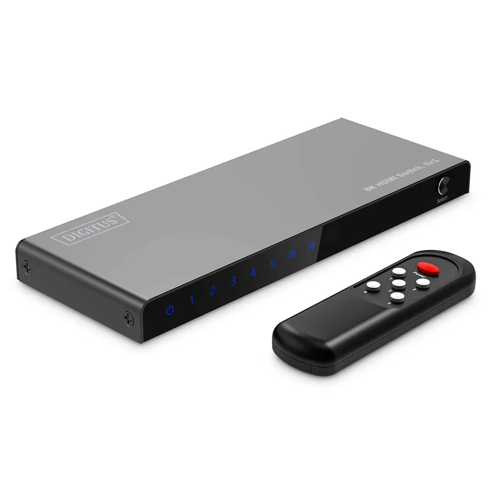 Splitter Hdmi Ds-55334 8k 5x1 Black One Size unisex - DIGITUS - FashionsVida