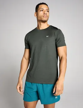 MP Men's Tempo Marl T-Shirt - Washed Black - L - MyProtein - FashionsVida