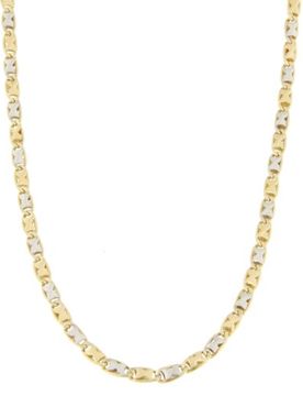 Collana Uomo Oro Giallo Bianco GL100336