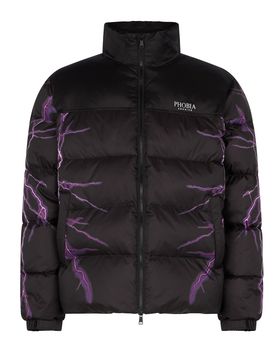 Piumino Uomo Puffy Jacket Black/purple
